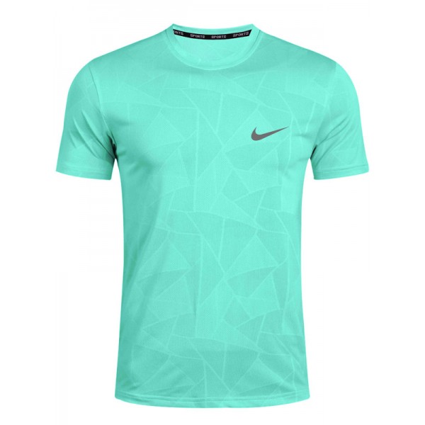 NK training jersey sportswear running uniform men's soccer shirt football casual short sleeve green-blue sport t-shirt 2023-2024